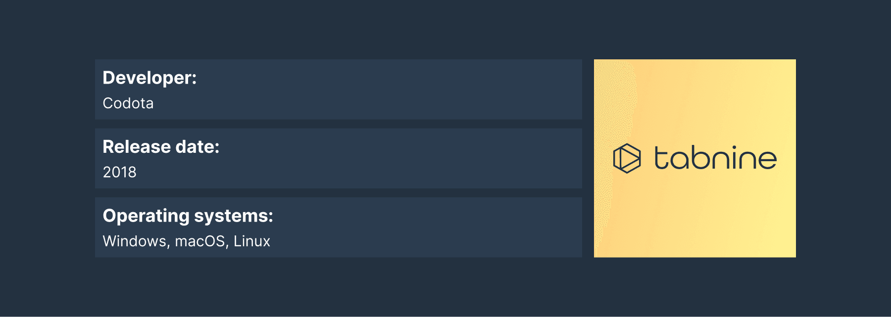 Tabnine AI coding assistant overview