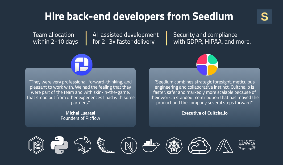 Why Hire Remote Backend Developers from Seedium